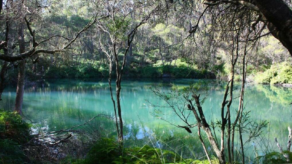 Easy access: The aptly-named Blue Pool in Budderoo National Park. Picture: Bushwalk the Gong