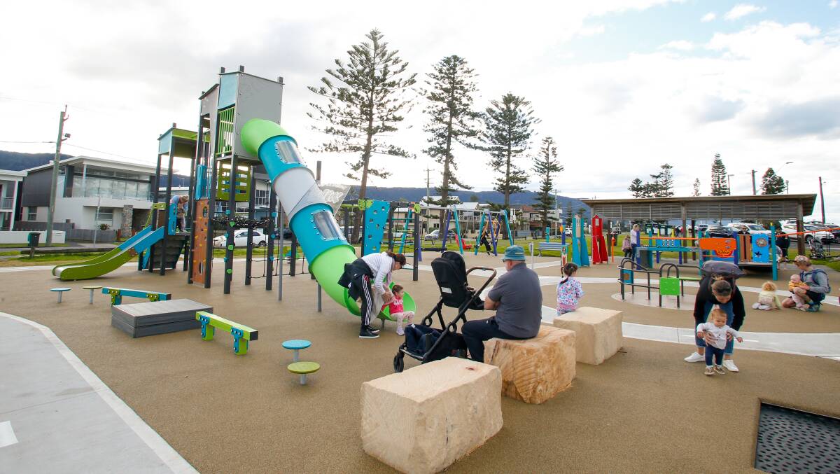 Good as new: Bulli Beach Reserve playground reopened in June 2022 after a refurbishment. Picture: Anna Warr