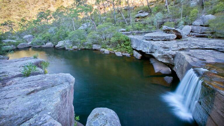 Nice and sweet: The waterhole at the end of Jingga walking track will make the trek worthwhile. Picture: NSW National Parks & Wildlife Service/Nick Cubbin 