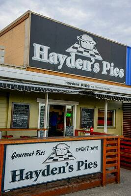 Legendary status: Hayden's Pies at Ulladulla is famous for its pies. 