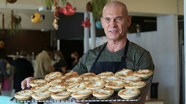 Award-winning pies: Gerringong Bakery owner Grant Jamieson took out a swag of awards this year. Picture: Robert Peet