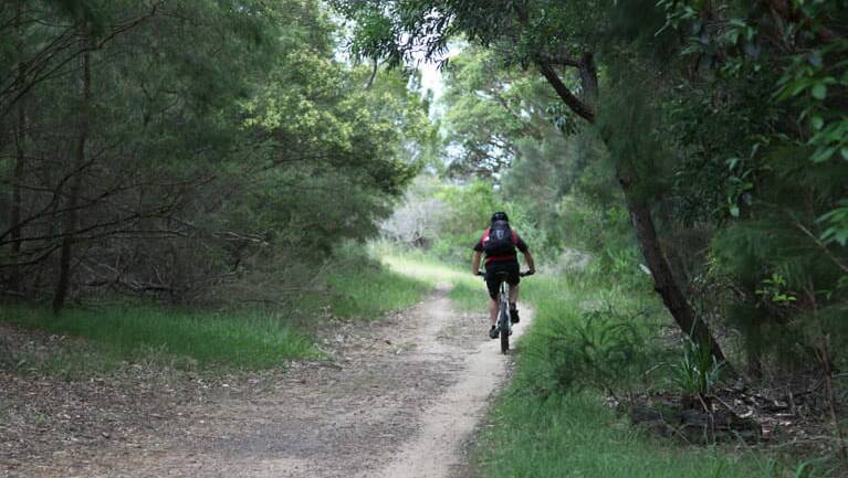 Easy rider: The Loftus loop trail is in the Royal National Park. Picture: NSW National Parks and Wildlife Service