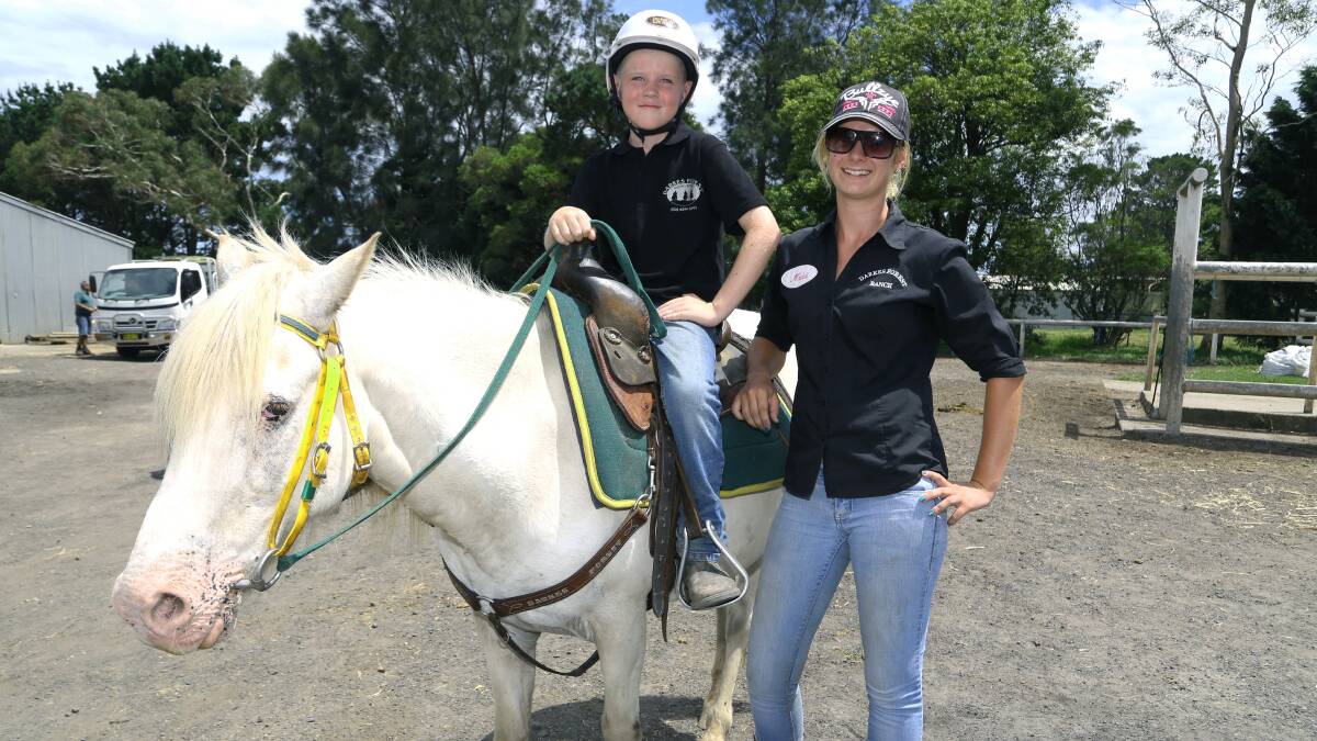 Pony play: Horse riding is a great school holiday activity for kids. Picture: Greg Ellis