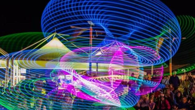 Lighting up: Circus performances will be a feature of Spin Fest Helensburgh's night-time program. 