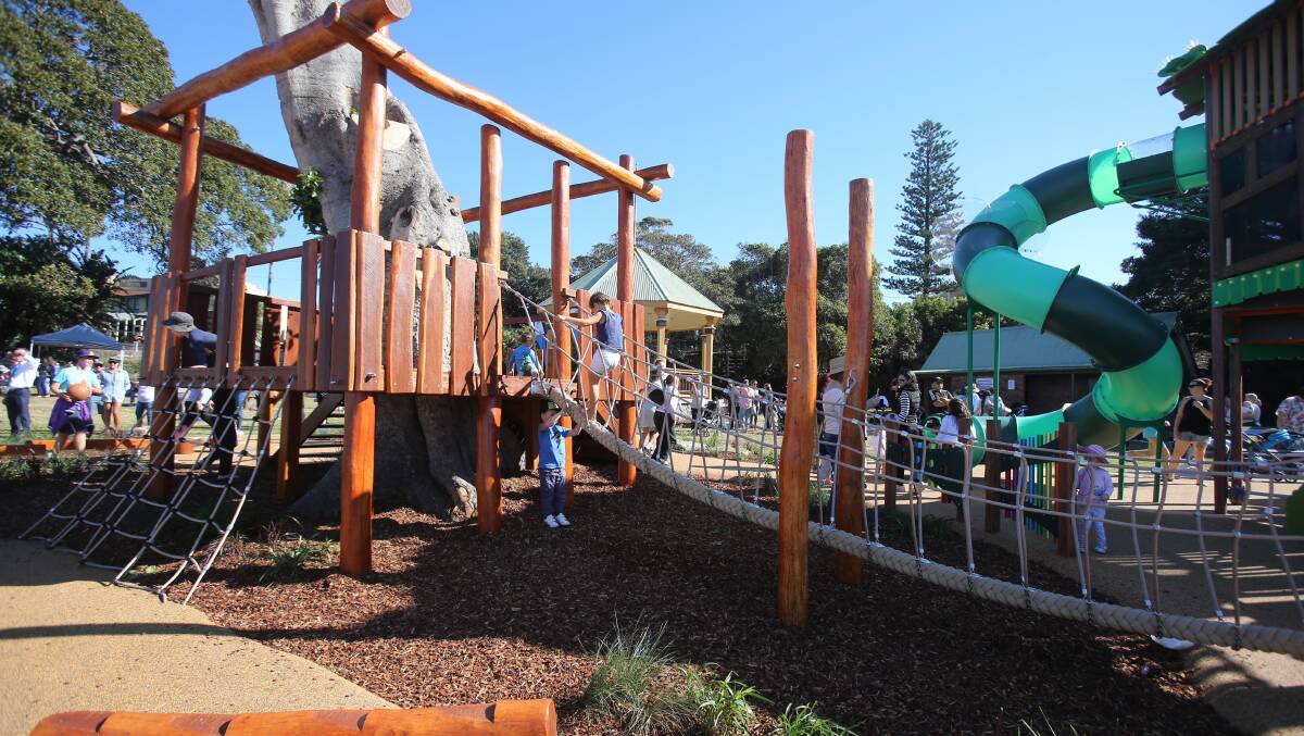 Designed by kids: Little Park at Shellharbour Village was built following an exhaustive community engagement process which included local children. Picture: Robert Peet