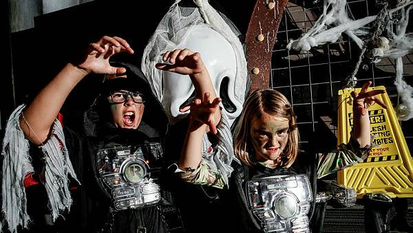 Zombie's everywhere: Children dressed up for a Halloween event in 2021. Picture: Anna Warr