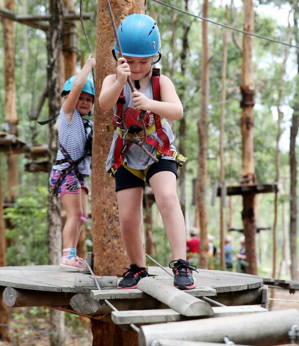 Adventure time: Treetops Adventure Nowra has courses for children aged 3-17.