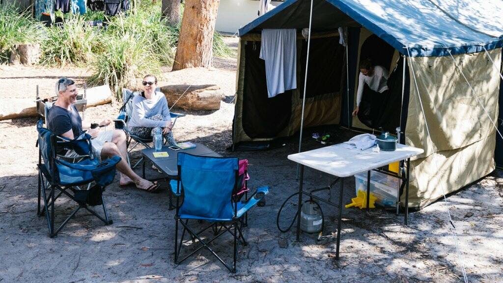 Picturesque lagoon: Green Patch campsite is located near a beach of the same name. Picture: Booderee National Park