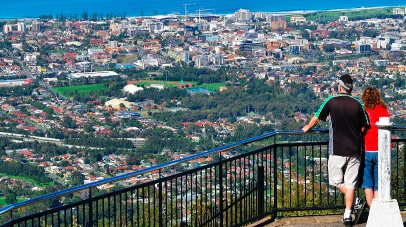Towering view: Mount Keira is one of Wollongong's biggest landmarks, both figuratively
and literally. Picture: Visit Wollongong