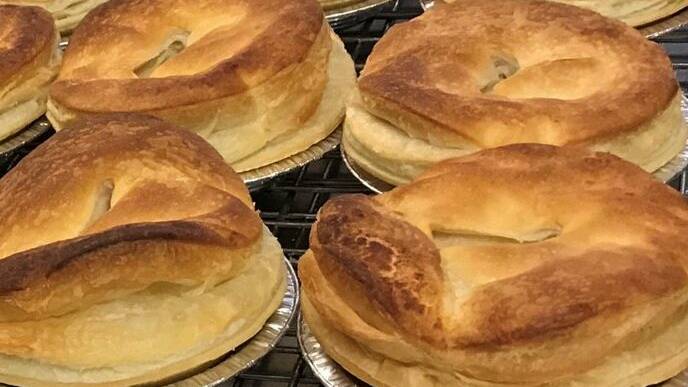 Golden pastry: The plain pie at Coniston Bakery. Picture: Coniston Bakery