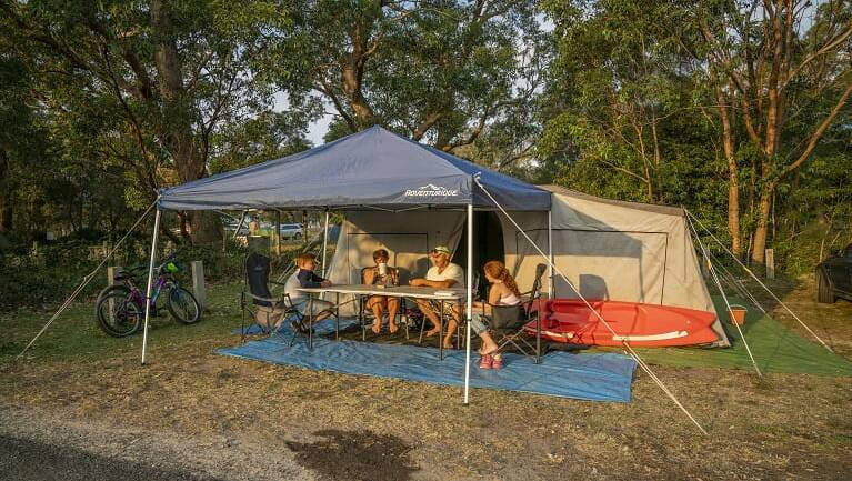Great amenities: Bonnie Vale campground is a large site perfect for bigger groups. Picture: NSW National Parks & Wildlife Service/John Spencer
