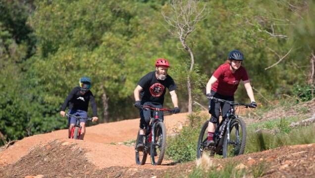Fun in the dirt: Cringila Hills Mountain Bike Park offers almost 12-kilometres of trails for riders who range from beginners to advanced. Picture: Wollongong Council
