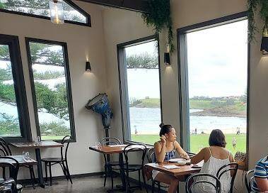 Surf's up: Silica Restaurant is opposite Kiama's famous Surf beach. Picture: Cafeata