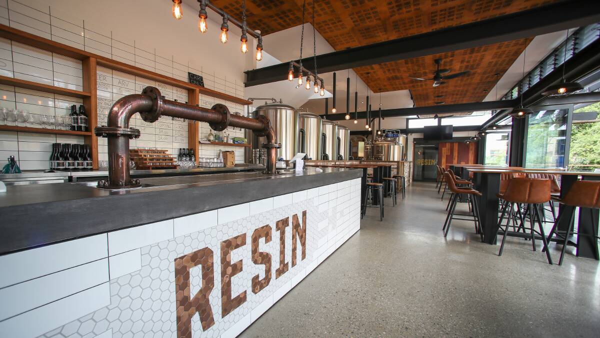Beer tasting: Resin Brewery at Bulli is a great place to hang out on a rainy day. Picture: Adam McLean 