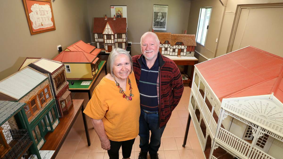 Artistic duo: Sue and Jim Roach will show off their miniature world. Picture: Adam McLean