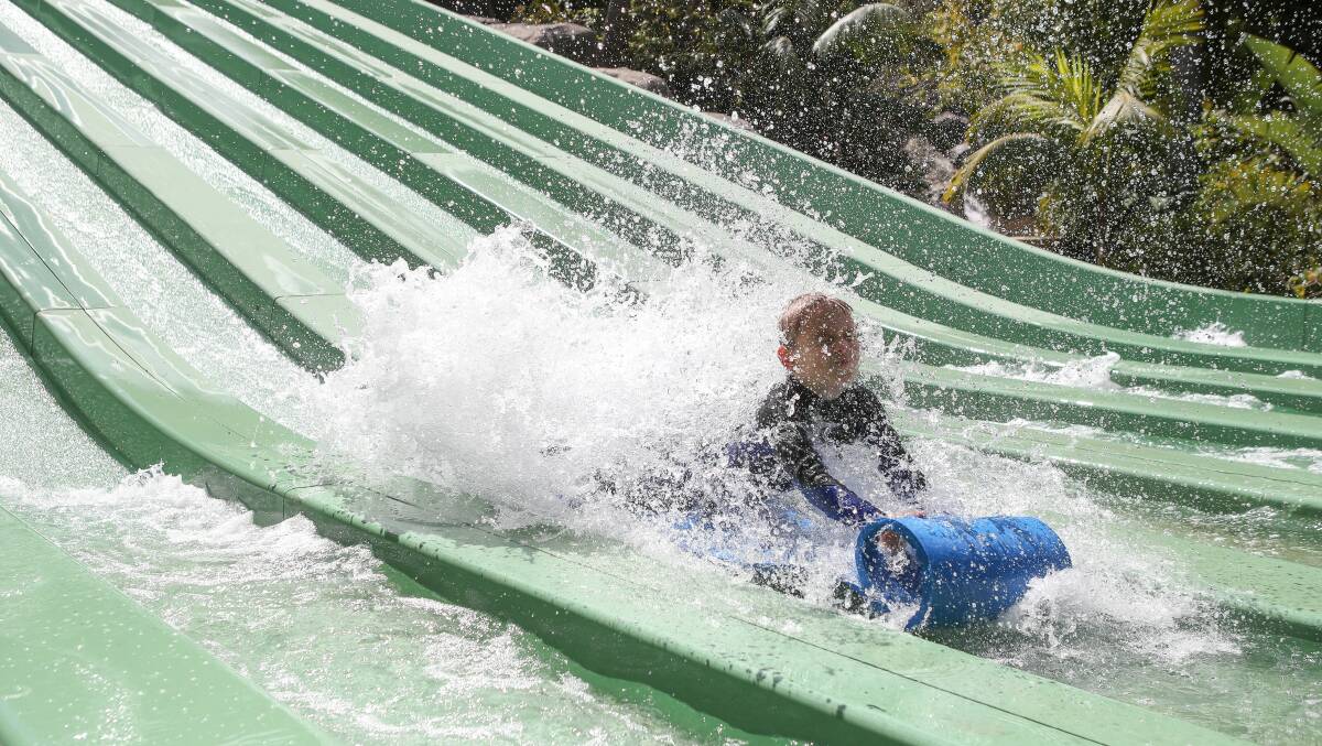 Slip 'n' slide: Jamberoo Action Park is a big hit with children. Picture: Adam McLean