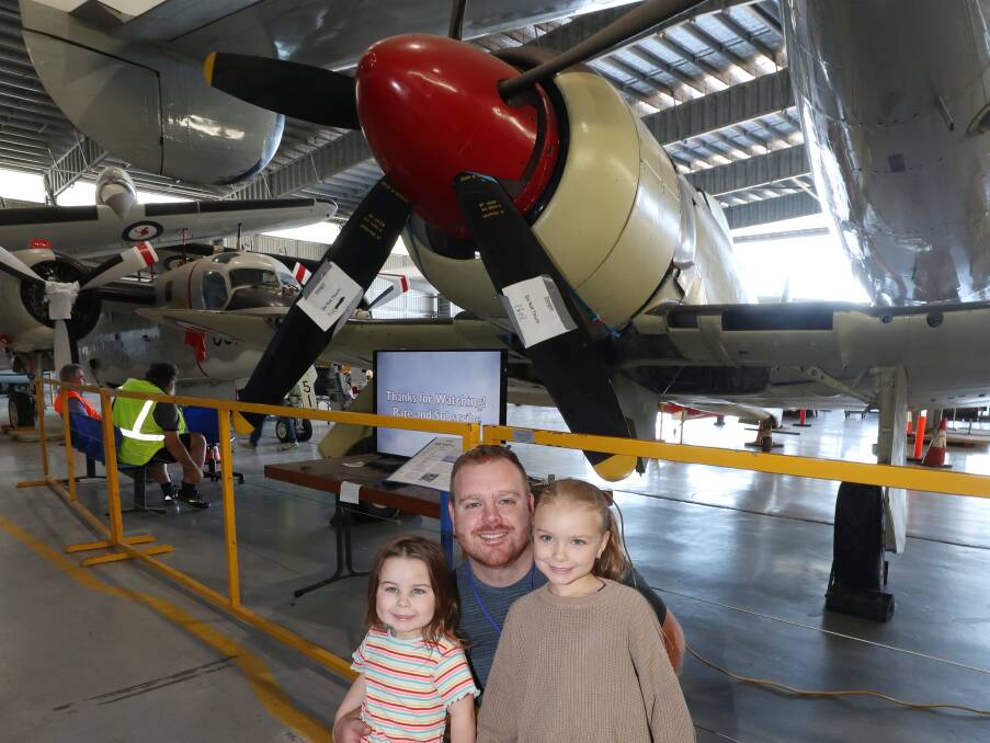 Flying high: HARS Aviation Museum at Albion Park is a hit with children of all ages. Picture: Robert Peet