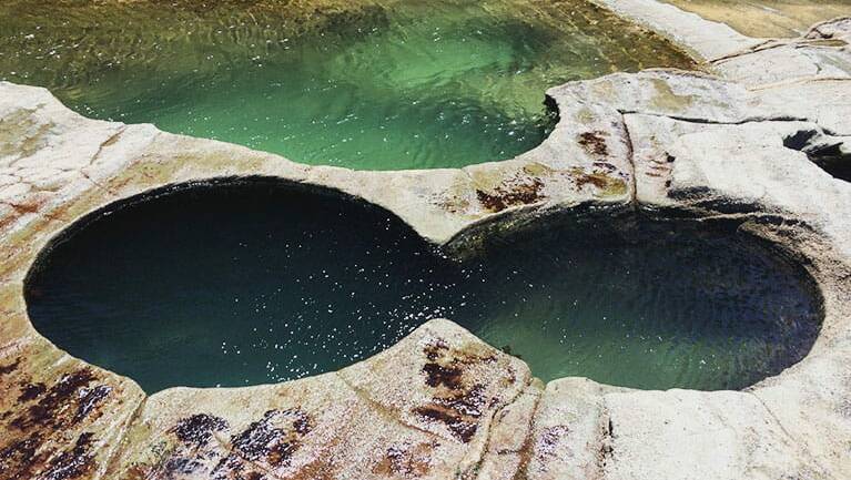 Figure eight: These famous pools in the Royal National Park are a beautiful place to take a dip, conditions permitting. Picture: NSW National Parks & Wildlife Service/Claire Competiello