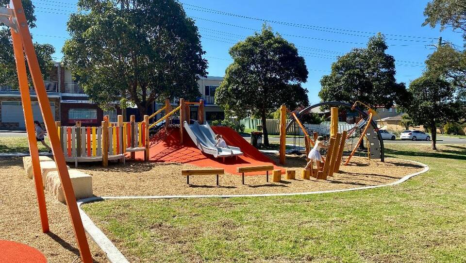 First of its kind: Shellharbour City Council completed an upgrade of Caldwell Park playground in Barrack Heights in 2021. Picture: Shellharbour City Council 