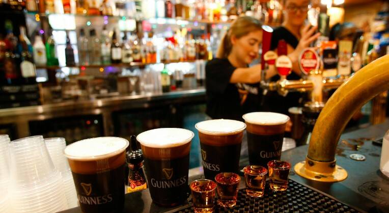 The black stuff: A pint of Guinness is a perfect way to celebrate St Patrick's Day.