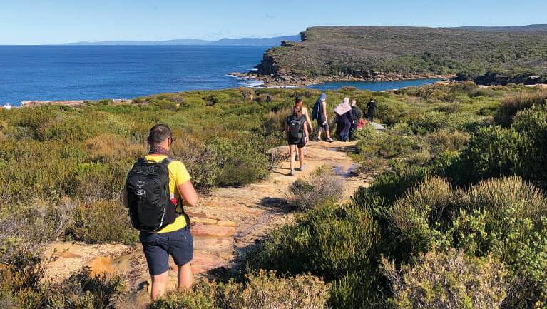 Bush meets sea: The Coast walk is well known to visitors to the Royal National Park. Picture: NSW National Parks & Wildlife Service/Natasha Webb