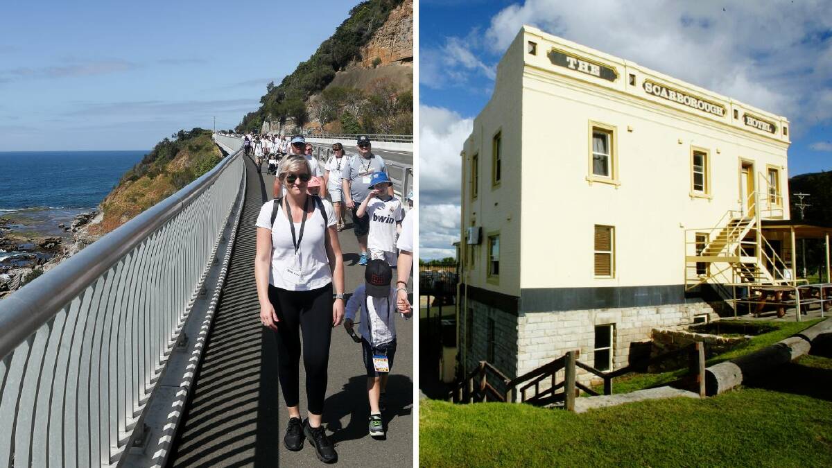 Sea view: Take a walk across Sea Cliff Bridge followed by lunch at The Scarborough Hotel. 