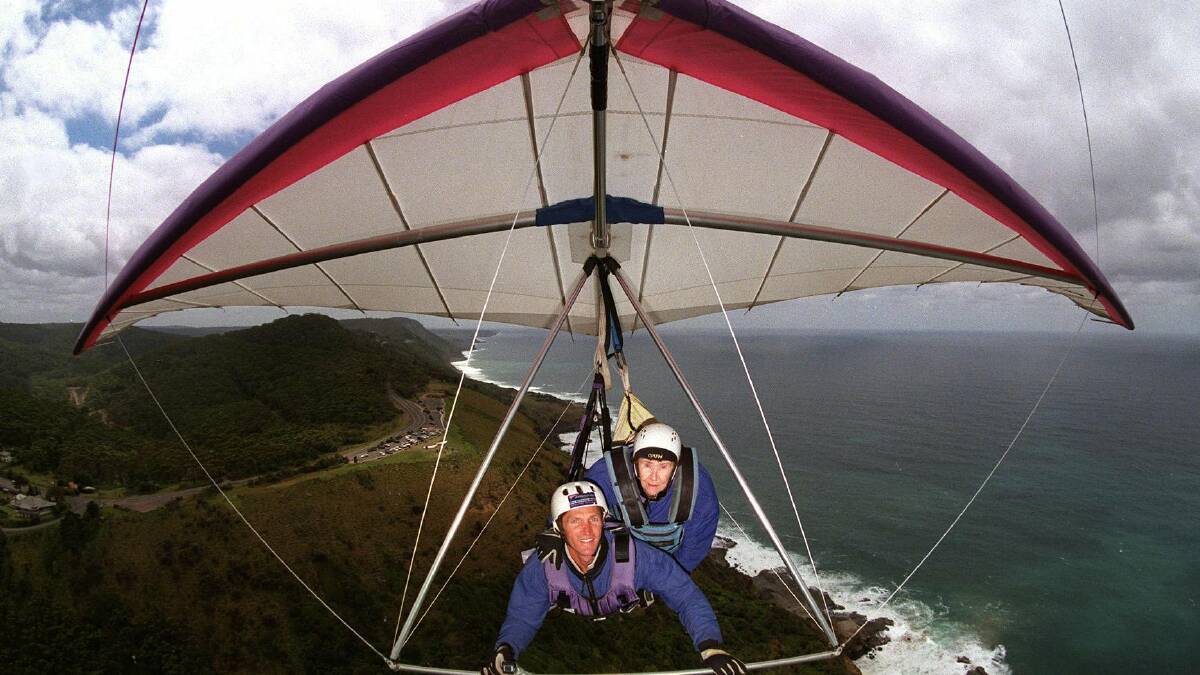 Life a bird: Hang gliding is something young and old can enjoy. Instructor Tony Armstrong even made history when he helped Veronica Billie Adams, 94, become the oldest person in the world to tandem hang glide.