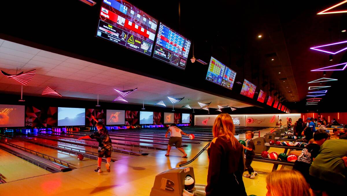 Bowled over: Zone Bowling Illawarra at Albion Park offers bowling, laser tag and a Timezone amusement arcade under the one roof. Picture: Anna Warr 