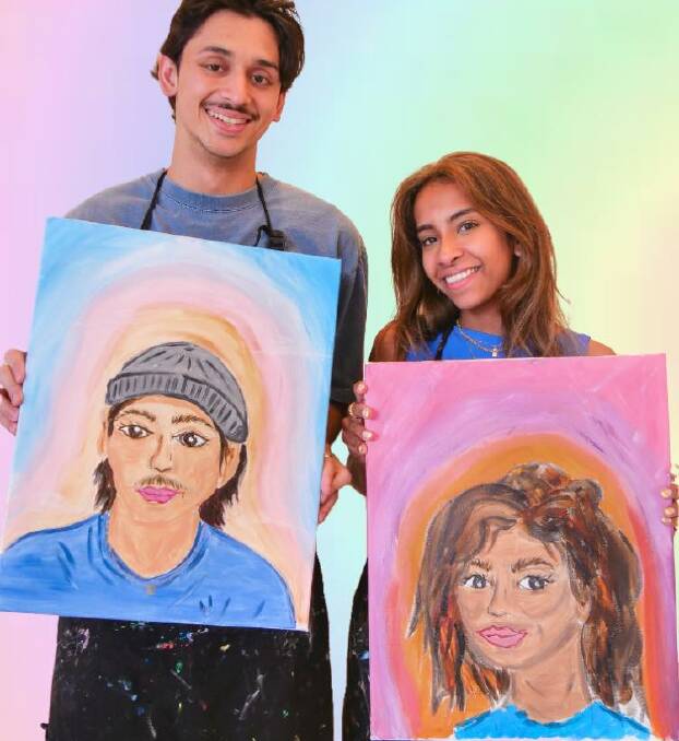 Brush up on love: Pinot and Picasso at Wollongong is hosting a V-Day Paint your Partner night this Valentine's Day. Picture: Supplied