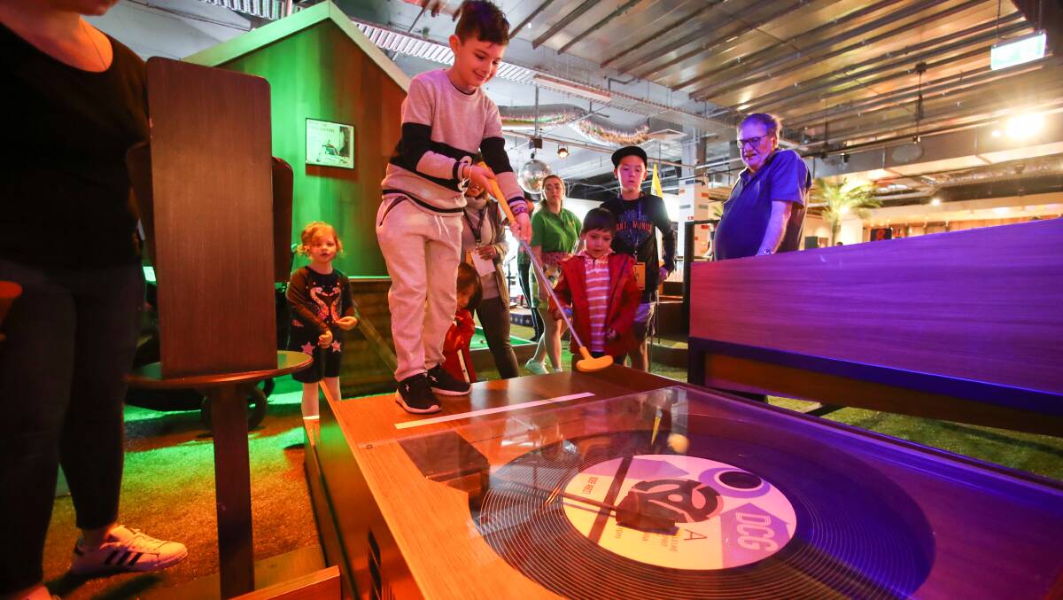 Indoor fun: Holey Moley Golf Club offers fun for all ages. Picture: Adam McLean