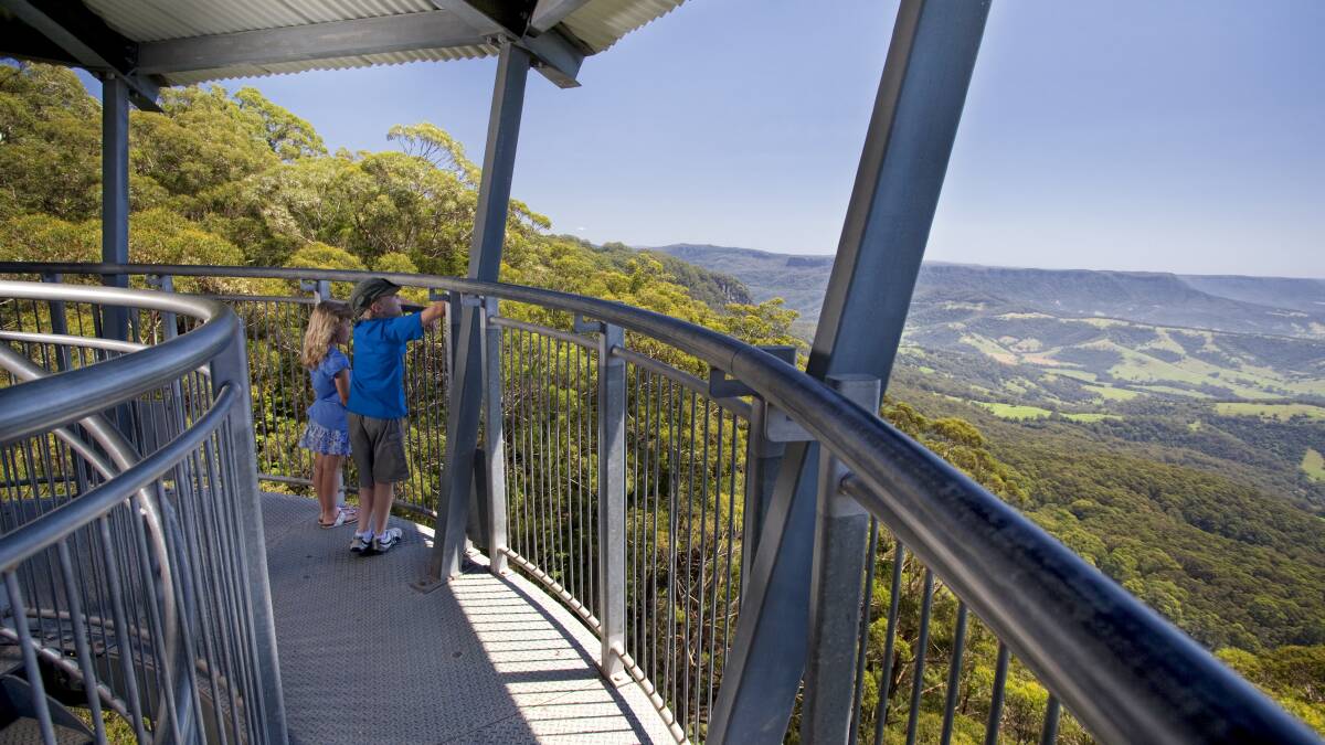 Up high: Illawarra Fly offers a treetop walk and zipline tour.