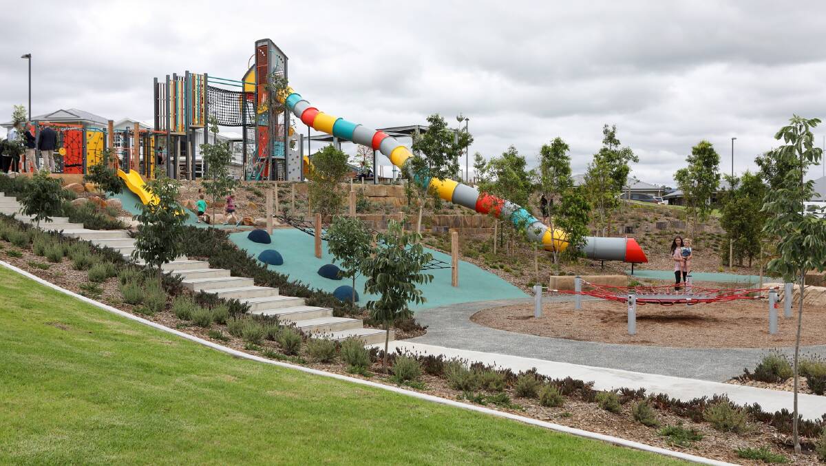 Biggest slide: Calderwood Valley's second park features a 20-metre slide. Picture: Facebook/Calderwood Valley. 