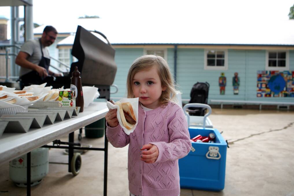  Odessa Stephens at Wollongong Public School sausage sizzle. Picture: Sylvia Liber