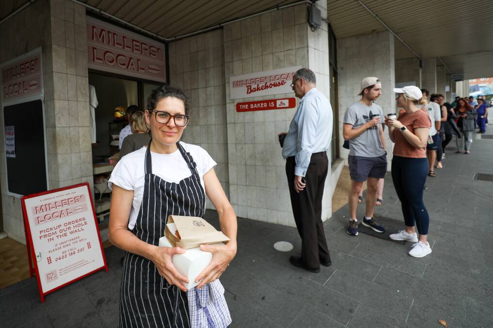 Baker Emma Huber draws a queue at Miller's Local Bakehouse every week. Picture by Adam McLean. 