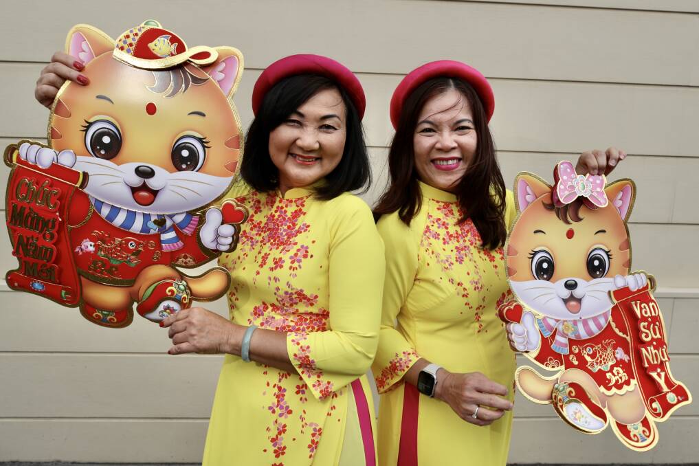 Viet Do and Teresa Tran are part of the Vietnamese community in Wollongong, who are preparing for the year of the cat. Picture by Adam McLean.Picture by Adam McLean.