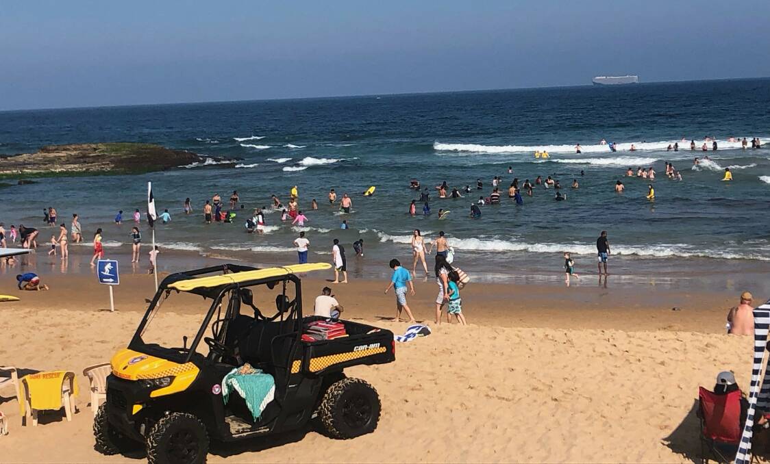 Boxing Day at Austinmer beach. Picture by Surf Life Saving Illawarra.