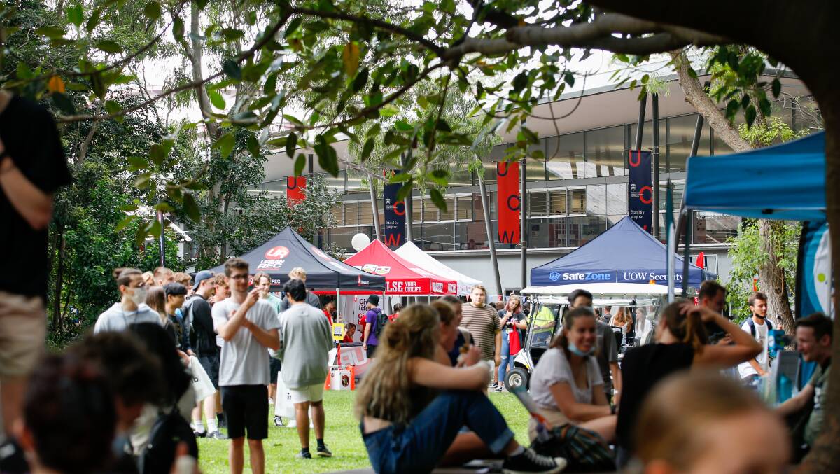 Back in business: University of Wollongong was buzzing with people for Campus Fest. Picture: Anna Warr
