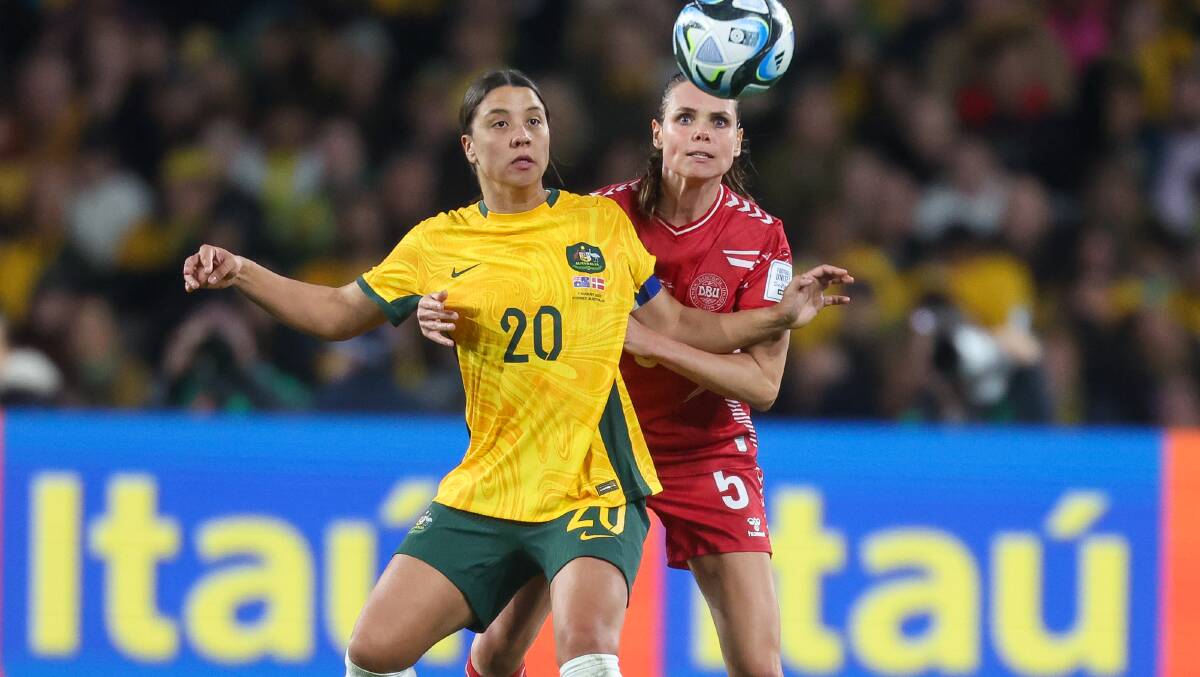 Sam Kerr finally got a taste of World Cup action. Picture by Adam McLean