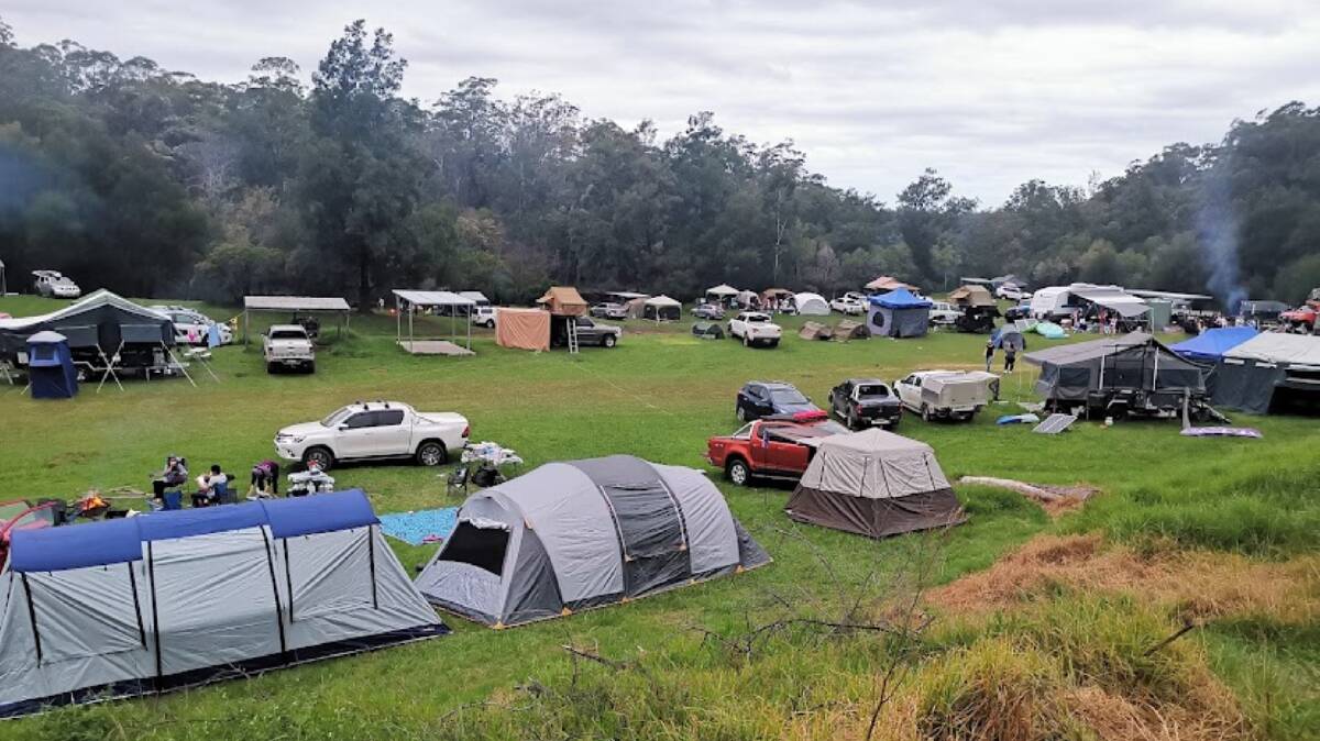 Shallow Crossing camping ground on a busy day. Picture supplied