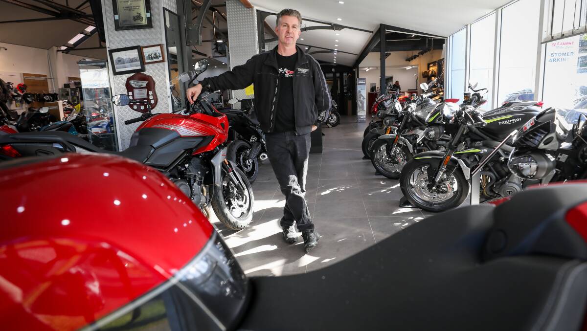 BLACKOUT: The rise of power costs are affecting Illawarra businesses like City Coast Motorcycles Wollongong. Picture: Adam McLean