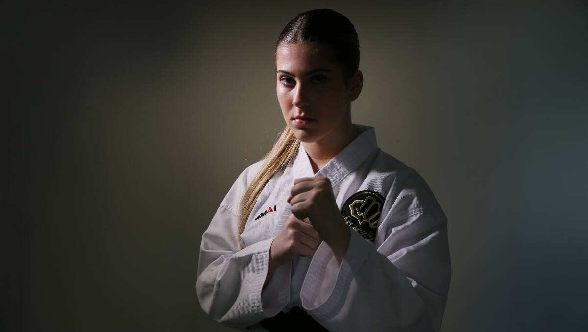 Karate kid Caitlin Brooker ready to take on the world | Illawarra ...