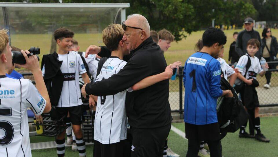 Balgownie coach Earle Canvin renewed his love of coaching with the junior side. Picture by Daniel Rowan