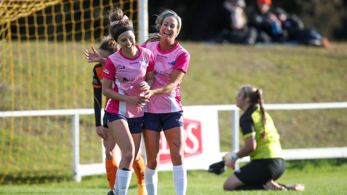 Happy days: Canberra United product Chloe Middleton got her name on the scoresheet against the Spartans. Picture: Adam McLean