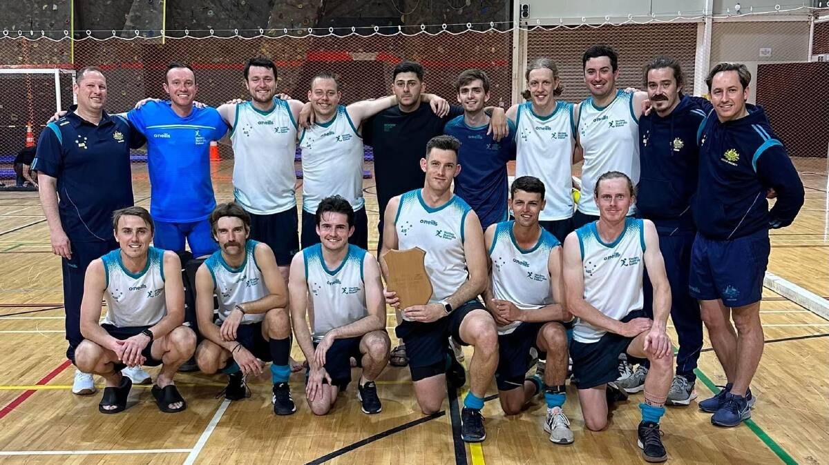 Australian indoor team pictured after winning Trans Tasman featuring William Orth and Joshua Gregory. 