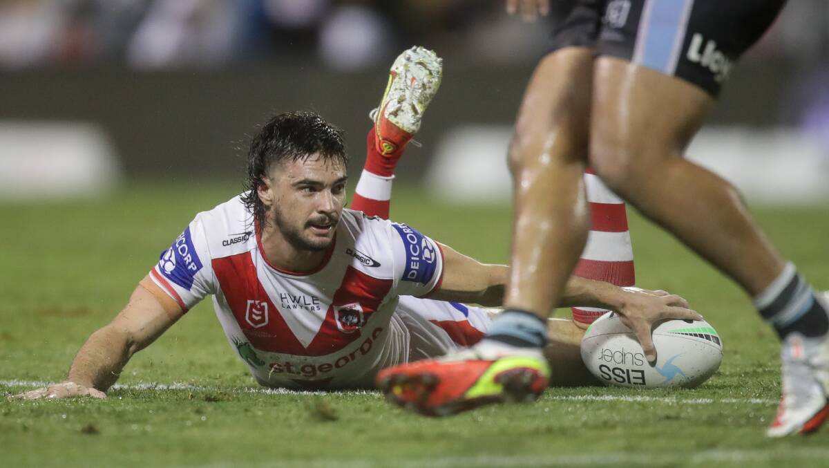 Returning: Dragons fullback Cody Ramsey said he is looking to pick up from where he left off against the Titans on Sunday. Picture: Adam McLean