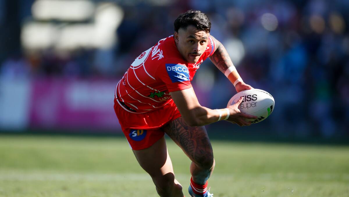 Jayden Sullivan in action for St George Illawarra against the Gold Coast in the NRL earlier this season. Picture by Anna Warr