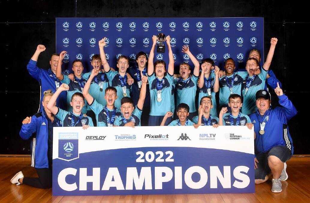Shellharbour JFC had a great outing on Sunday, picking up three trophies. Pictures - Football NSW