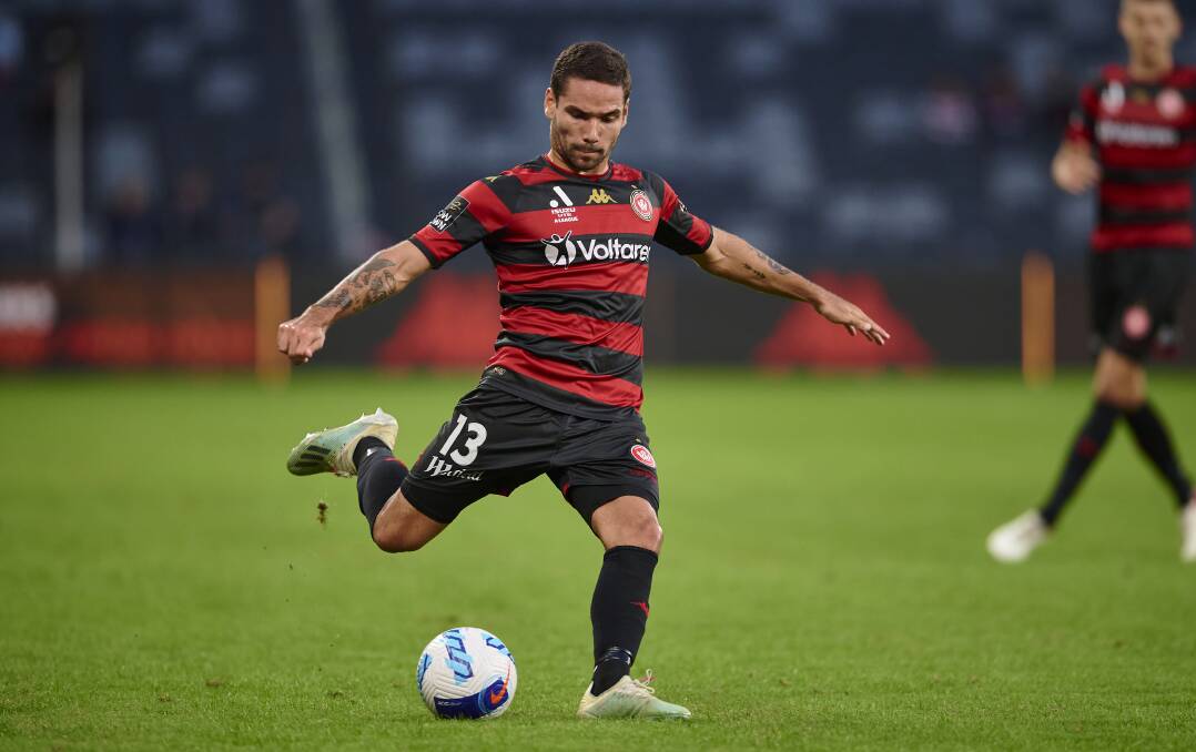 Back again: Tate Russell will be looking to cement a starting spot for the next A-League season as the side is put through their paces by coach Mark Rudan in pre-season. Picture: Western Sydney Wanderers/Brett Hemmings