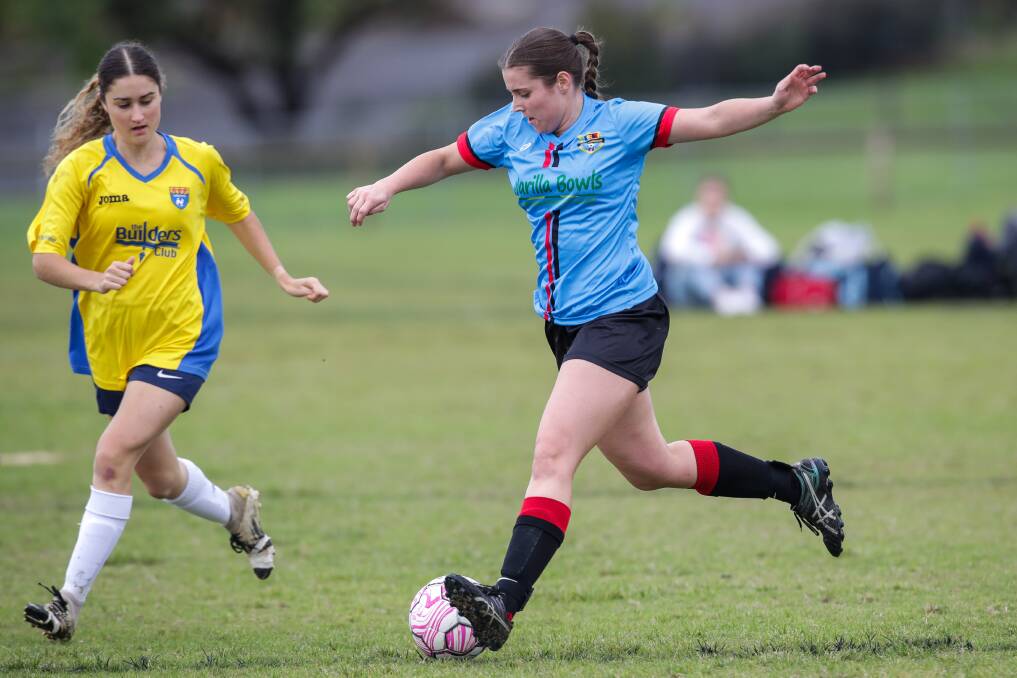 Shellharbour's Rilee Wagner will come up against Woonona in the Illawarra Women's Premier League grand final. Picture by Adam McLean