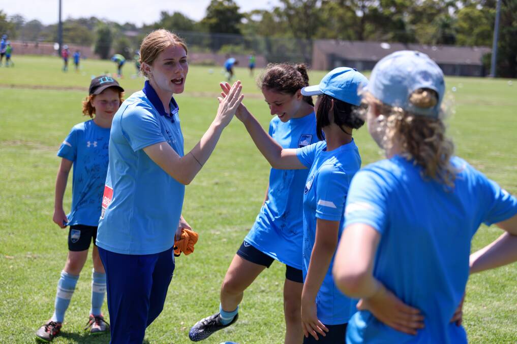 Players will have the chance to meet some Sydney FC stars like Courtney Vine. Picture - supplied